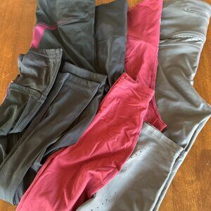 Bundle 4 Women’s Athletic Leggings Champion (2) AYBL Cloak Size S/M Gym Workout
